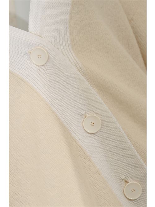 Cardigan in misto lana Latte Alpha studio | AD-4523E2003